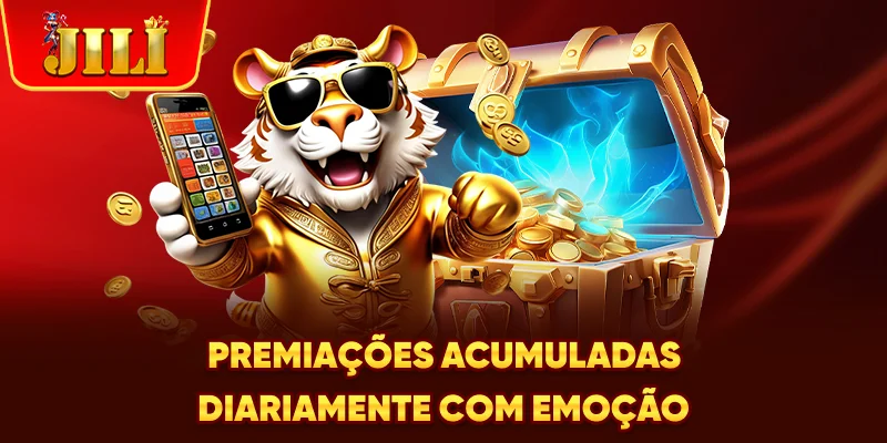 Premiações acumuladas diariamente com emoção